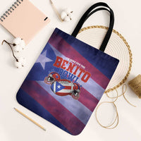 Benito Bowl Fan Gear Tote Bag with Puerto Rican Flag Football Graphic