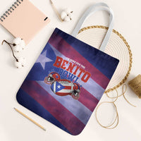 Benito Bowl Fan Gear Tote Bag with Puerto Rican Flag Football Graphic