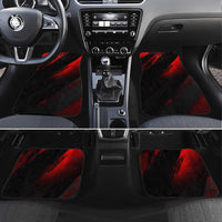 Boomer Generation Car Mats with Skull Crossbones and Grunge Streak Pattern