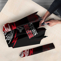 Boomer Generation Umbrella with Skull Crossbones and Grunge Streak Pattern