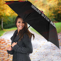 Boomer Generation Umbrella with Skull Crossbones and Grunge Streak Pattern