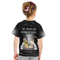 Funny Workplace Meme Office Humor Manager Kid T Shirt Employee Job Joke Worked to Death