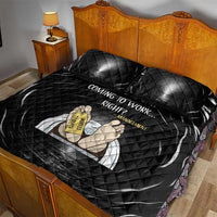 Funny Workplace Meme Office Humor Manager Quilt Bed Set Employee Job Joke Worked to Death