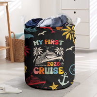 My First Cruise 2026 Laundry Basket Vacation Groovy Family Cruise Ship