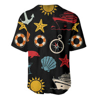 My First Cruise 2026 Baseball Jersey Vacation Groovy Family Cruise Ship