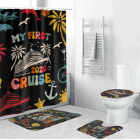 My First Cruise 2026 Bathroom Set Vacation Groovy Family Cruise Ship