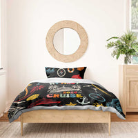 My First Cruise 2026 Bedding Set Vacation Groovy Family Cruise Ship