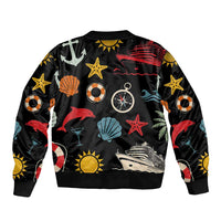 My First Cruise 2026 Bomber Jacket Vacation Groovy Family Cruise Ship