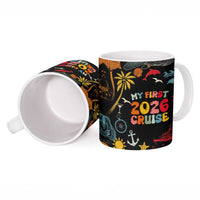 My First Cruise 2026 Ceramic Mug Vacation Groovy Family Cruise Ship