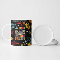 My First Cruise 2026 Ceramic Mug Vacation Groovy Family Cruise Ship