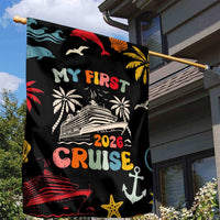 My First Cruise 2026 Garden Flag Vacation Groovy Family Cruise Ship