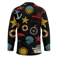 My First Cruise 2026 Hockey Jersey Vacation Groovy Family Cruise Ship