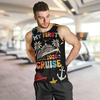 My First Cruise 2026 Men Tank Top Vacation Groovy Family Cruise Ship