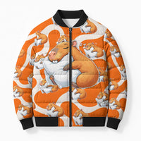 Capybara Sleep Bomber Puffer Jacket Sleepybara Nightdress