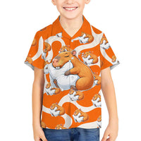 Capybara Sleep Kid Hawaiian Shirt Sleepybara Nightdress