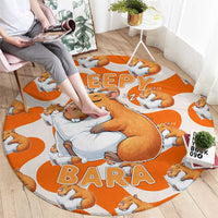 Capybara Sleep Round Carpet Sleepybara Nightdress