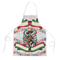 Cinco De Mayo Sugar Skull Mariachi Apron Mexican Fiesta Floral Skeleton Guitar Folk Art