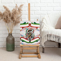 Cinco De Mayo Sugar Skull Mariachi Canvas Wall Art Mexican Fiesta Floral Skeleton Guitar Folk Art