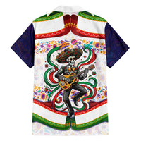 Cinco De Mayo Sugar Skull Mariachi Hawaiian Shirt Mexican Fiesta Floral Skeleton Guitar Folk Art