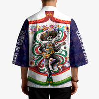 Cinco De Mayo Sugar Skull Mariachi Kimono Mexican Fiesta Floral Skeleton Guitar Folk Art