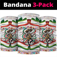 Cinco De Mayo Sugar Skull Mariachi Neck Gaiter Mexican Fiesta Floral Skeleton Guitar Folk Art