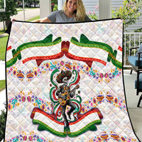 Cinco De Mayo Sugar Skull Mariachi Quilt Mexican Fiesta Floral Skeleton Guitar Folk Art
