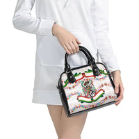 Cinco De Mayo Sugar Skull Mariachi Shoulder Handbag Mexican Fiesta Floral Skeleton Guitar Folk Art