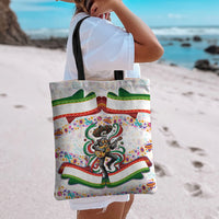 Cinco De Mayo Sugar Skull Mariachi Tote Bag Mexican Fiesta Floral Skeleton Guitar Folk Art