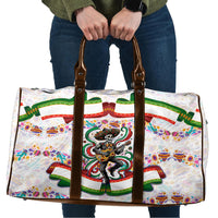 Cinco De Mayo Sugar Skull Mariachi Travel Bag Mexican Fiesta Floral Skeleton Guitar Folk Art