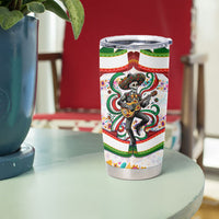 Cinco De Mayo Sugar Skull Mariachi Tumbler Cup Mexican Fiesta Floral Skeleton Guitar Folk Art