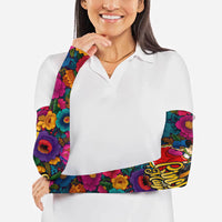 Cinco De Mayo Arm Sleeves Mariachi Dancer - Vibrant Mexican Floral Fiesta Guitar Folk Art