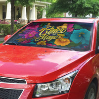 Cinco De Mayo Auto Sun Shade Mariachi Dancer - Vibrant Mexican Floral Fiesta Guitar Folk Art