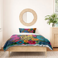 Cinco De Mayo Bedding Set Mariachi Dancer - Vibrant Mexican Floral Fiesta Guitar Folk Art