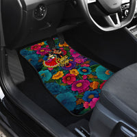 Cinco De Mayo Car Mats Mariachi Dancer - Vibrant Mexican Floral Fiesta Guitar Folk Art