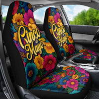 Cinco De Mayo Car Seat Cover Mariachi Dancer - Vibrant Mexican Floral Fiesta Guitar Folk Art