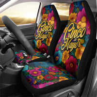 Cinco De Mayo Car Seat Cover Mariachi Dancer - Vibrant Mexican Floral Fiesta Guitar Folk Art