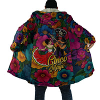 Cinco De Mayo Cloak Mariachi Dancer - Vibrant Mexican Floral Fiesta Guitar Folk Art