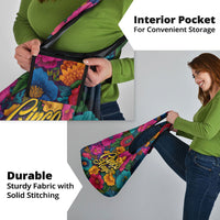 Cinco De Mayo Grocery Bag Mariachi Dancer - Vibrant Mexican Floral Fiesta Guitar Folk Art