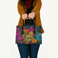Cinco De Mayo Leather Bag Mariachi Dancer - Vibrant Mexican Floral Fiesta Guitar Folk Art