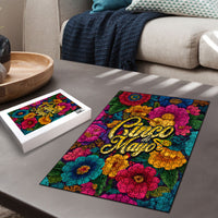 Cinco De Mayo Puzzle Mariachi Dancer - Vibrant Mexican Floral Fiesta Guitar Folk Art