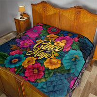 Cinco De Mayo Quilt Mariachi Dancer - Vibrant Mexican Floral Fiesta Guitar Folk Art