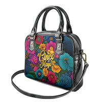 Cinco De Mayo Shoulder Handbag Mariachi Dancer - Vibrant Mexican Floral Fiesta Guitar Folk Art