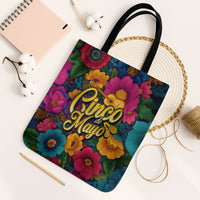 Cinco De Mayo Tote Bag Mariachi Dancer - Vibrant Mexican Floral Fiesta Guitar Folk Art