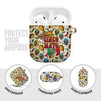 Cinco De Mayo AirPods Case Lucha Libre Wrestler - Pop Art Comic Style Mexican Fiesta Taco