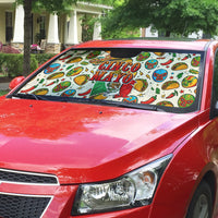 Cinco De Mayo Auto Sun Shade Lucha Libre Wrestler - Pop Art Comic Style Mexican Fiesta Taco