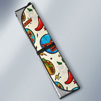 Cinco De Mayo Auto Sun Shade Lucha Libre Wrestler - Pop Art Comic Style Mexican Fiesta Taco