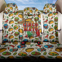 Cinco De Mayo Back Car Seat Cover Lucha Libre Wrestler - Pop Art Comic Style Mexican Fiesta Taco