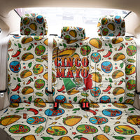 Cinco De Mayo Back Car Seat Cover Lucha Libre Wrestler - Pop Art Comic Style Mexican Fiesta Taco