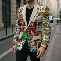 Cinco De Mayo Blazer Lucha Libre Wrestler - Pop Art Comic Style Mexican Fiesta Taco