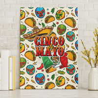 Cinco De Mayo Canvas Wall Art Lucha Libre Wrestler - Pop Art Comic Style Mexican Fiesta Taco